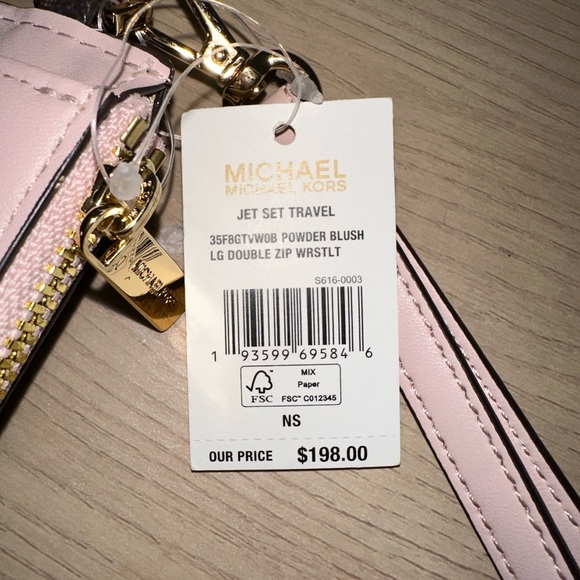 Michael Kors Jaycee signature medium backpack&wallet brown powder blush NWT - Picture 13 of 16